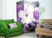 Room Divider Screen Purple Empress - magnolia flower with small purple flowers 95643 additionalThumb 4
