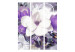 Room Divider Screen Purple Empress - magnolia flower with small purple flowers 95643 additionalThumb 3