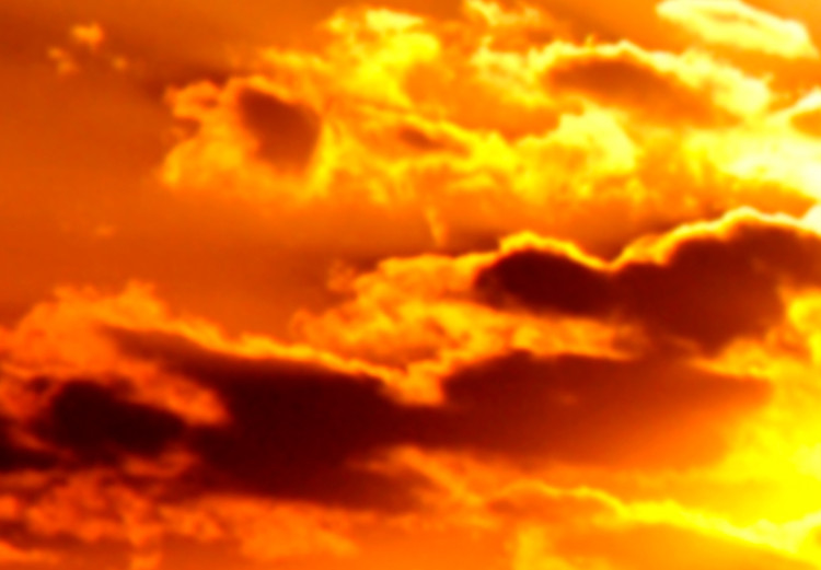 Canvas Art Print Orange Sky (1-part) - Artistic Sunset Over the Ocean 96843 additionalImage 5