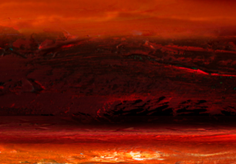 Canvas Art Print Orange Sky (1-part) - Artistic Sunset Over the Ocean 96843 additionalImage 4