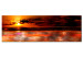 Canvas Art Print Orange Sky (1-part) - Artistic Sunset Over the Ocean 96843
