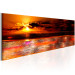 Canvas Art Print Orange Sky (1-part) - Artistic Sunset Over the Ocean 96843 additionalThumb 2