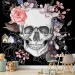 Photo Wallpaper Skull and Flowers 107853 additionalThumb 6