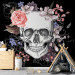 Photo Wallpaper Skull and Flowers 107853 additionalThumb 4