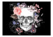 Photo Wallpaper Skull and Flowers 107853 additionalThumb 1