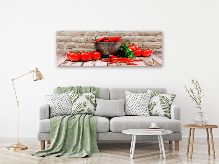 Canvas Art Print Red Vegetables (1 Part) Brick Narrow 107953 additionalImage 3