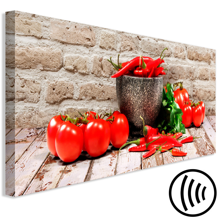 Canvas Art Print Red Vegetables (1 Part) Brick Narrow 107953 additionalImage 6