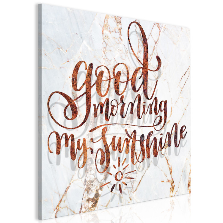Canvas Print A good start to the day - graphics with the words Good morning ... 114253 additionalImage 2