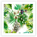 Poster Tropical shadow (square) - botanical composition with green leaves 114353 additionalThumb 19