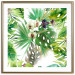 Poster Tropical shadow (square) - botanical composition with green leaves 114353 additionalThumb 14