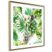 Poster Tropical shadow (square) - botanical composition with green leaves 114353 additionalThumb 5