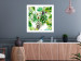 Poster Tropical shadow (square) - botanical composition with green leaves 114353 additionalThumb 3