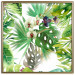 Poster Tropical shadow (square) - botanical composition with green leaves 114353 additionalThumb 16