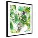 Poster Tropical shadow (square) - botanical composition with green leaves 114353 additionalThumb 4