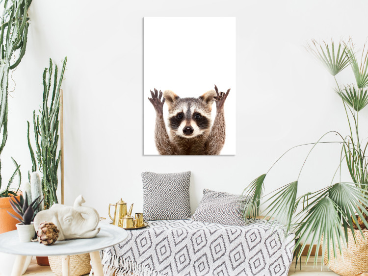 Canvas Print Raccoon (1 Part) Vertical 114953 additionalImage 3