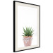Wall Poster Succulents in Pot - composition with green leaves on a solid background 116653 additionalThumb 3