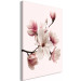 Canvas Art Print Spring Greeting (1-part) - Magnolia Flower in Delicate Hue 117153 additionalThumb 2