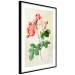 Poster Celestial Rose - colorful composition with flowers on a background of beige stripes 117353 additionalThumb 13