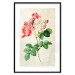 Poster Celestial Rose - colorful composition with flowers on a background of beige stripes 117353 additionalThumb 15