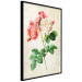 Poster Celestial Rose - colorful composition with flowers on a background of beige stripes 117353 additionalThumb 10