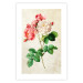 Poster Celestial Rose - colorful composition with flowers on a background of beige stripes 117353 additionalThumb 19