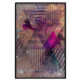 Wall Poster Honey Abstraction - colorful geometric composition with a hint of pink 118253 additionalThumb 24