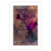 Wall Poster Honey Abstraction - colorful geometric composition with a hint of pink 118253 additionalThumb 19