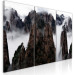Canvas Print Mountains in Clouds (3-part) - Majestic Landscape in Mist 118453 additionalThumb 2