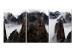 Canvas Print Mountains in Clouds (3-part) - Majestic Landscape in Mist 118453