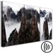 Canvas Print Mountains in Clouds (3-part) - Majestic Landscape in Mist 118453 additionalThumb 6