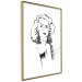 Wall Poster Charming Blonde - simple black and white portrait of an elegant woman 119253 additionalThumb 11