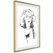 Wall Poster Charming Blonde - simple black and white portrait of an elegant woman 119253 additionalThumb 14