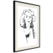 Wall Poster Charming Blonde - simple black and white portrait of an elegant woman 119253 additionalThumb 13
