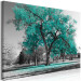 Canvas Autumn in the Park (1 Part) Wide Turquoise 122753 additionalThumb 2