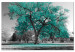Canvas Autumn in the Park (1 Part) Wide Turquoise 122753