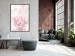 Poster Fleeting Beauty - rectangular figures and pink flowers in the light 123053 additionalThumb 5