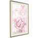 Poster Fleeting Beauty - rectangular figures and pink flowers in the light 123053 additionalThumb 2