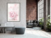 Poster Fleeting Beauty - rectangular figures and pink flowers in the light 123053 additionalThumb 22