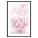Poster Fleeting Beauty - rectangular figures and pink flowers in the light 123053 additionalThumb 17