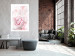 Poster Fleeting Beauty - rectangular figures and pink flowers in the light 123053 additionalThumb 4