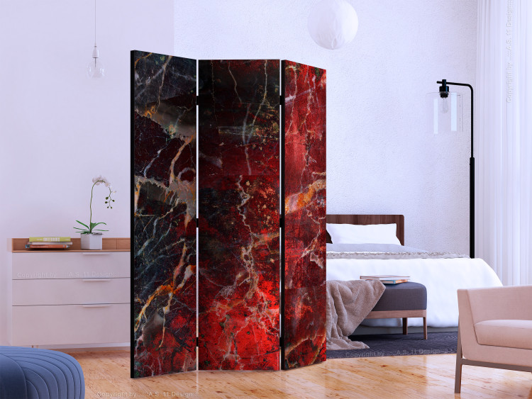 Room Separator Path to Hell - abstract marble texture with a red pattern 123553 additionalImage 2