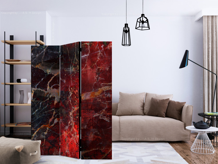 Room Separator Path to Hell - abstract marble texture with a red pattern 123553 additionalImage 4