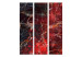 Room Separator Path to Hell - abstract marble texture with a red pattern 123553 additionalThumb 3