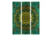 Room Divider Screen Royal Stitches (3-piece) - oriental Zen-style Mandala 124053 additionalThumb 3