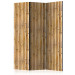 Room Divider Screen Amazonian Wall (3-piece) - brown pattern with a botanical motif 124153