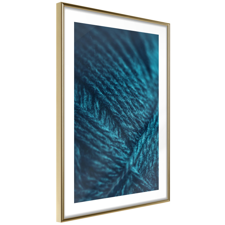 Wall Poster Emerald Wool - detailed wool texture in turquoise color 124453 additionalImage 11