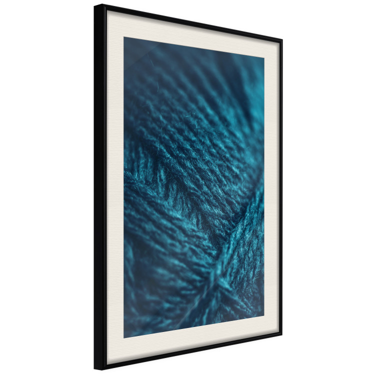 Wall Poster Emerald Wool - detailed wool texture in turquoise color 124453 additionalImage 13