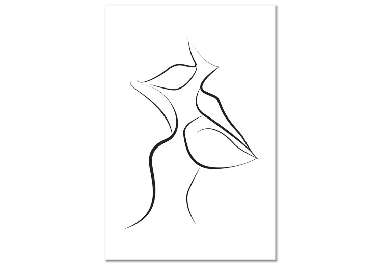 Canvas Art Print First Kiss (1 Part) Vertical 125253