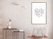 Wall Poster Love Mosaic - black line art heart on a contrasting white background 125453 additionalThumb 15