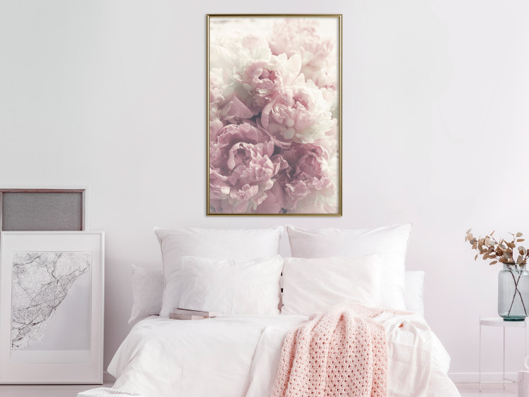 Wall Poster Delicate Peonies - landscape of a field with white and pink flowers 125753 additionalImage 7